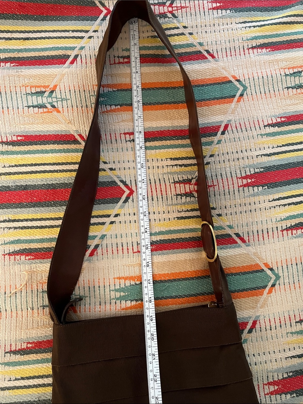 Vintage Salvatore Ferragamo Brown Grosgrain Ribbon Leather Brown Shoulder Bag - Picture 16 of 16